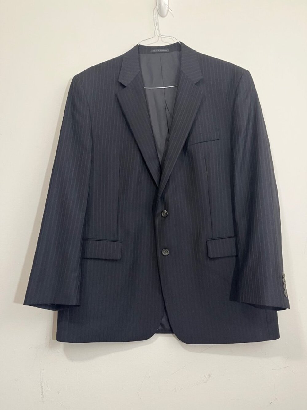 Chaps Ralph Lauren Sport Coat Blazer Two Button Men's Size 46L Wool Classic Work